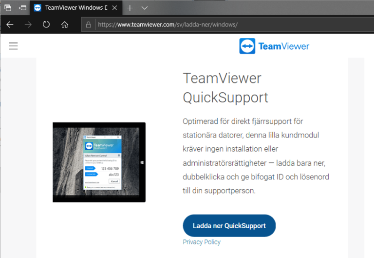 teamviewer qs windows image
